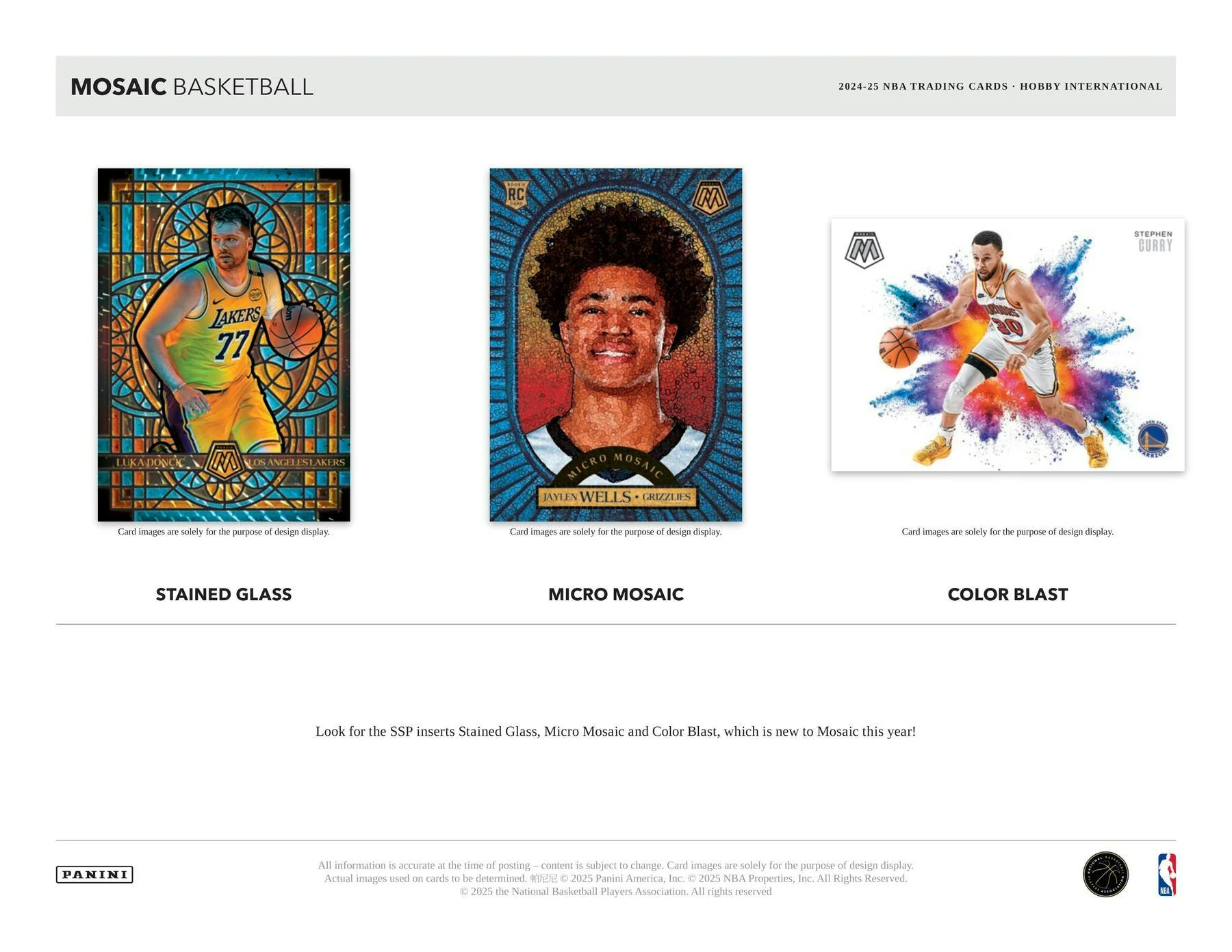 2024/25 Panini Mosaic Basketball International Hobby Box | Columbia Sports Cards - Image 5