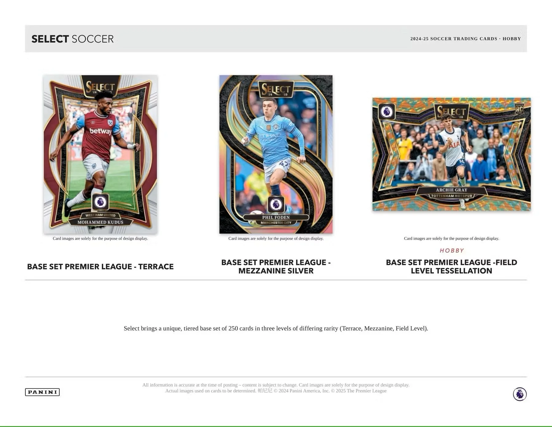 2024-25 Panini Select Premier League EPL Soccer Hobby Box - Image 4